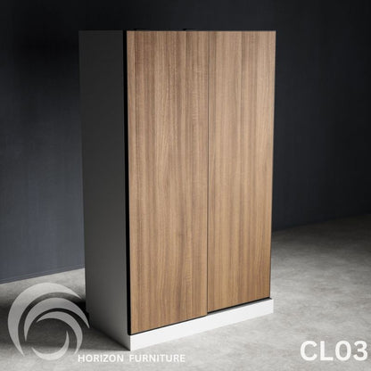 CL03-Modern Wooden Wardrobe -200×120×60 cm