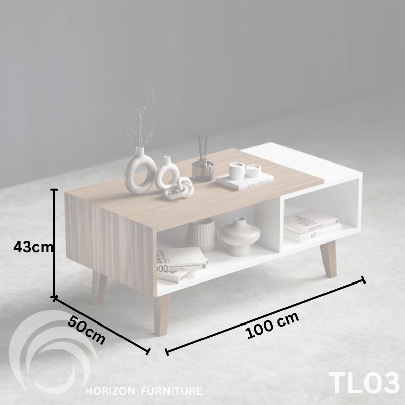 TL03-Squar Coffee Table-43×100×50 cm