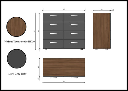 DR01 -Drawer-Unit 83×100×40 cm