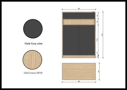 SH-03-Shoe Cabinet-80×110×40 cm