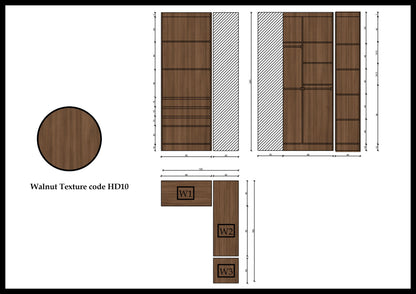 DS03-Corner Dressing-120×160×220 cm